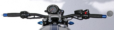 Streetbar Alu 1" Silber & Schwarz Matt