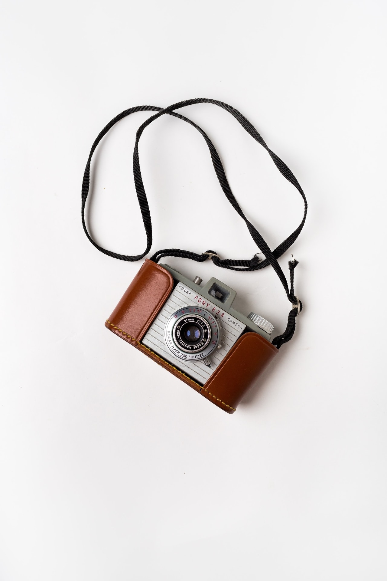 appareil photo Appareil photo vintage Kodak avec étui et sangle en cuir