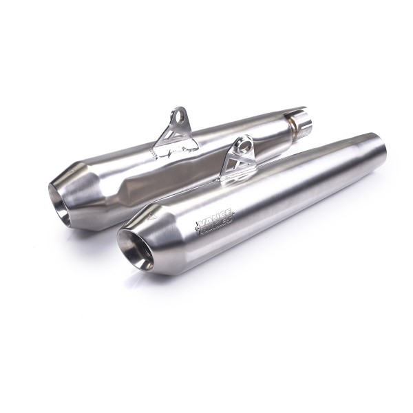 Vance & Hines Edelstahl Auspuff Thruxton gebürstet