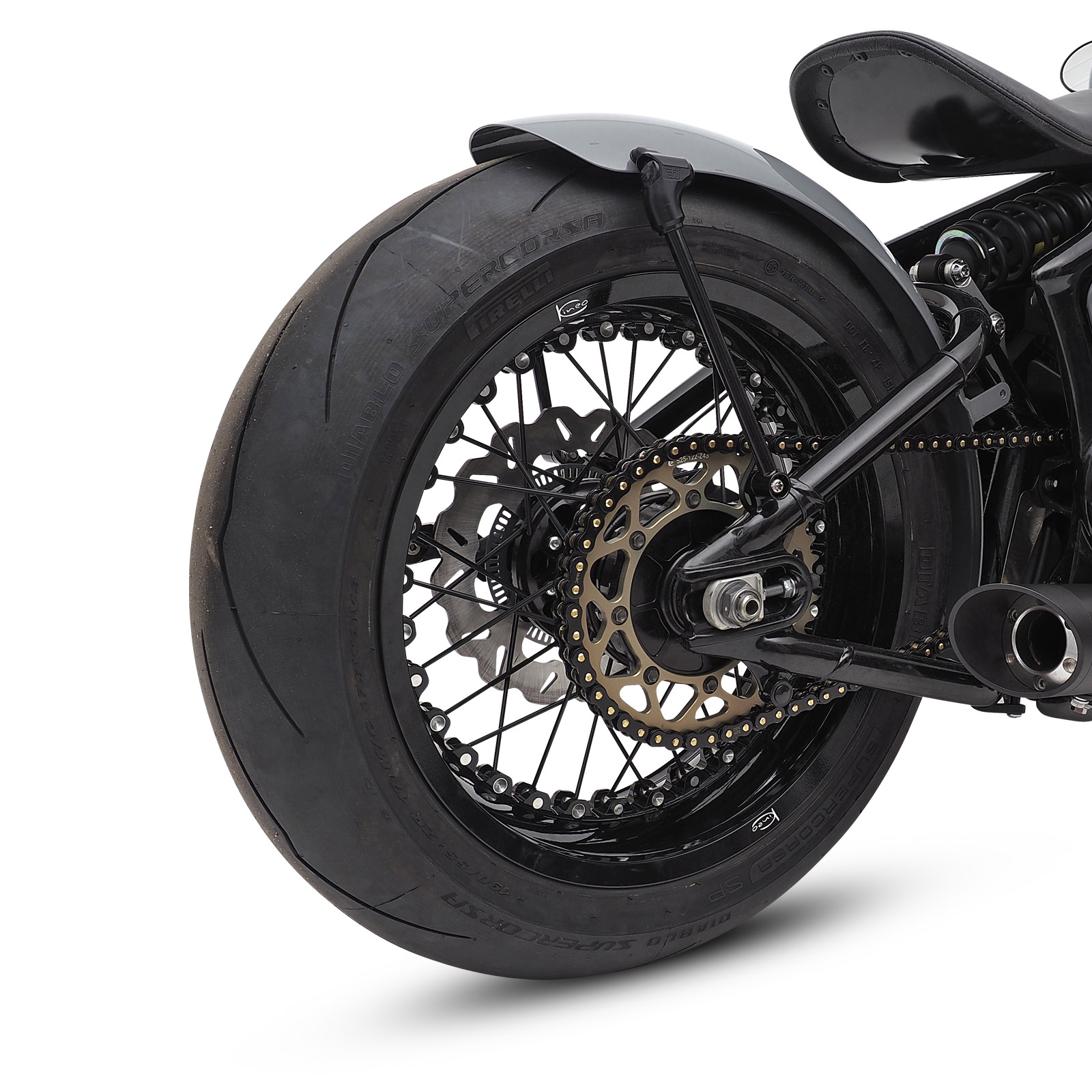 Custom Spiegel 2 + E-Nummer Softail ab Bj. 2018 - Dark Parts