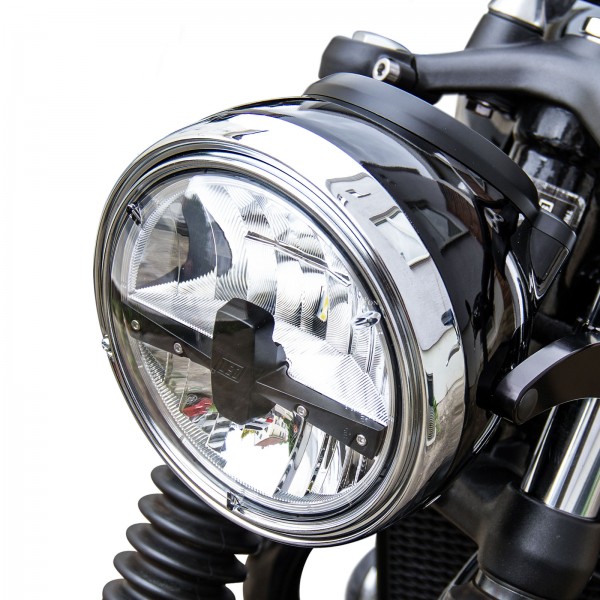 Twinton headlight with speedometer mounting
