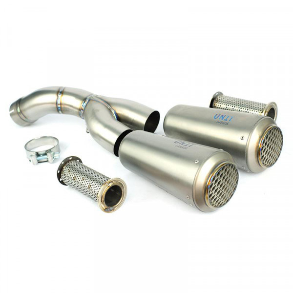 Unit Garage Double Exhaust - Low