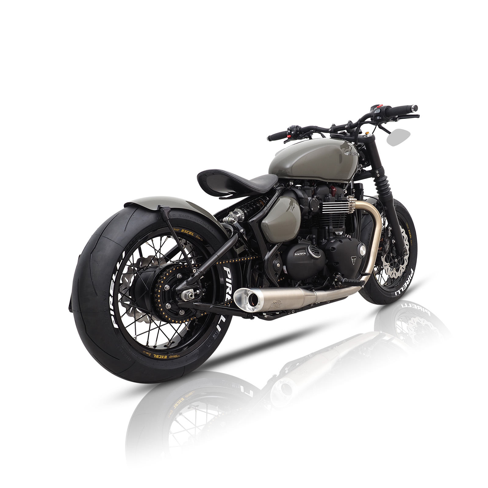 Dr. Jekill & Mr. Hyde Auspuff Bobber News TRIUMPH LC / AB BJ 2016 Classicbike Raisch