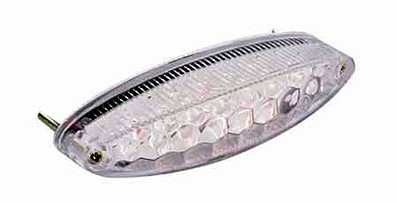 LED taillight clear / red or dark glass