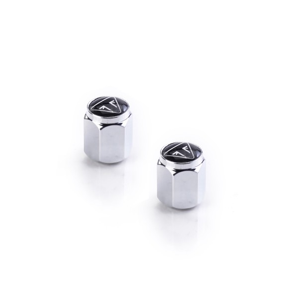 Valve Caps Alu chrome & black