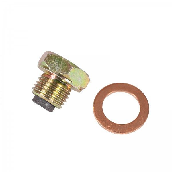 Magnetic oil drain screw