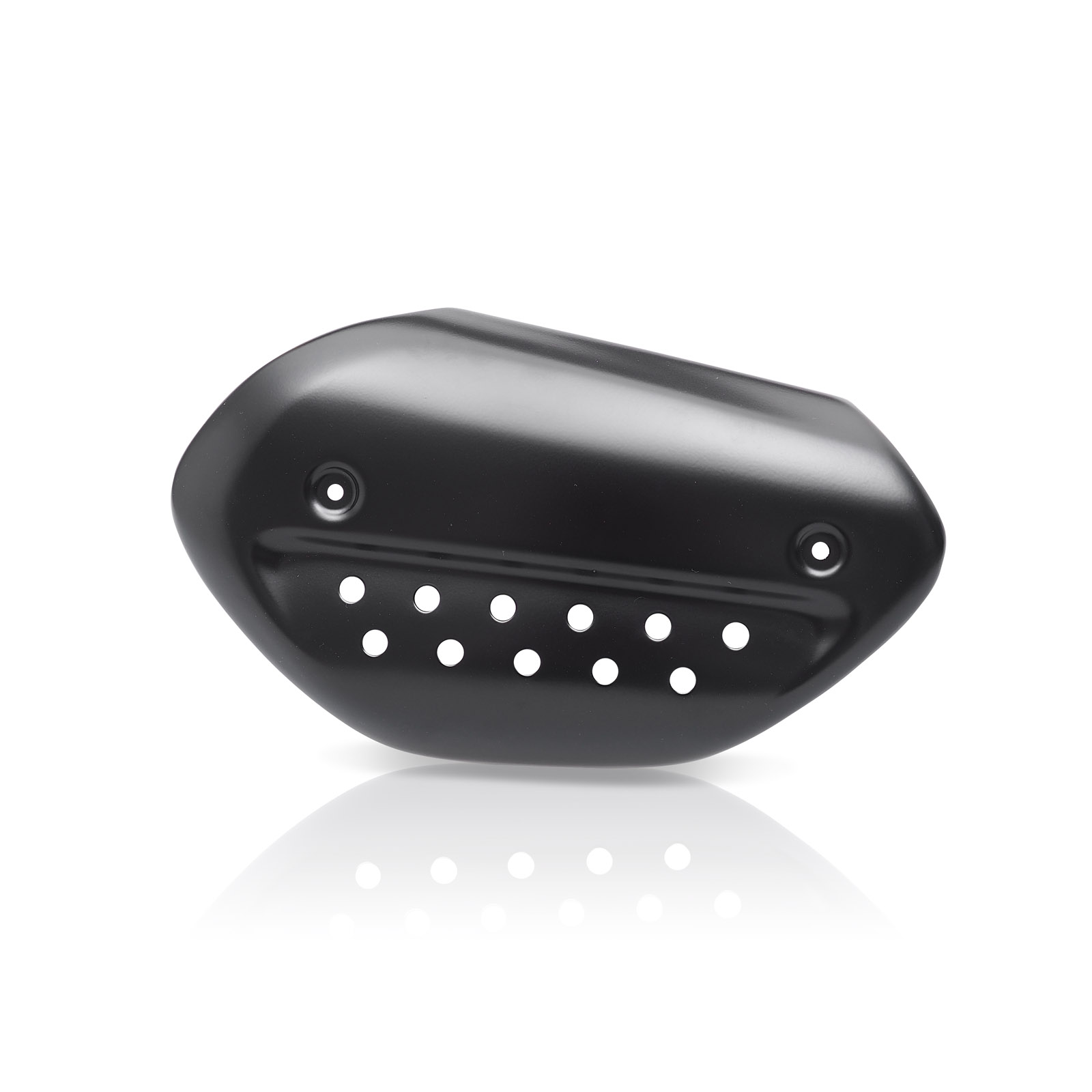 Scudo Termico Per Moto Universale - Coperchio Scala Marmitta In Acciaio, Nero O Argento - Foto 10