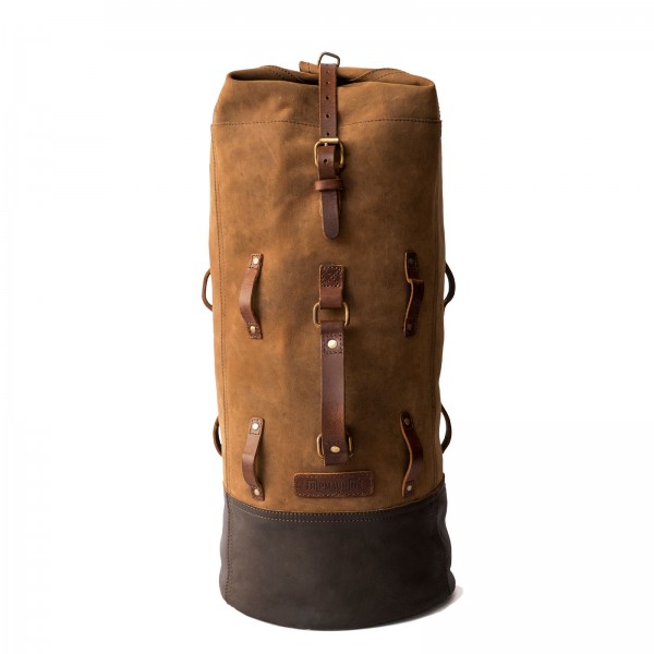 Military Leather Duffel Bag