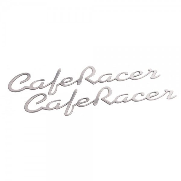 Cafe Racer lettering Alu pair