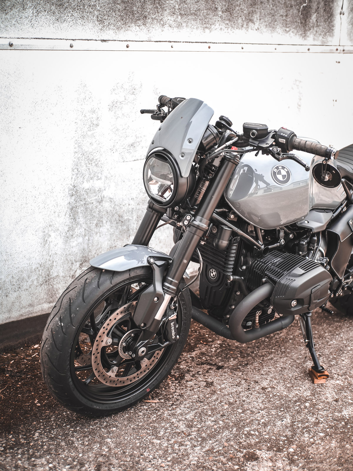 Costum Getränkehalter für BMW R NineT / Pure / Scrambler Flaschenhalter  chrom