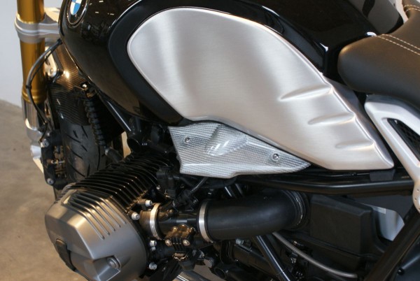 Carbon Deckel Silber