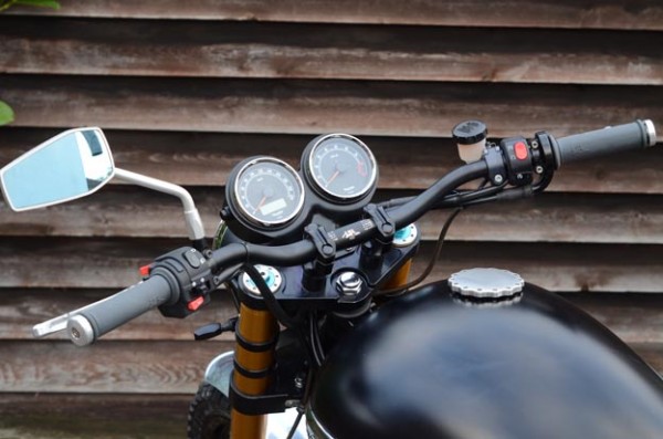 Alu Lenker Fat Bar Schwarz & Silber