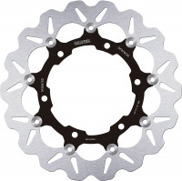 Wave front brake disc aluminium